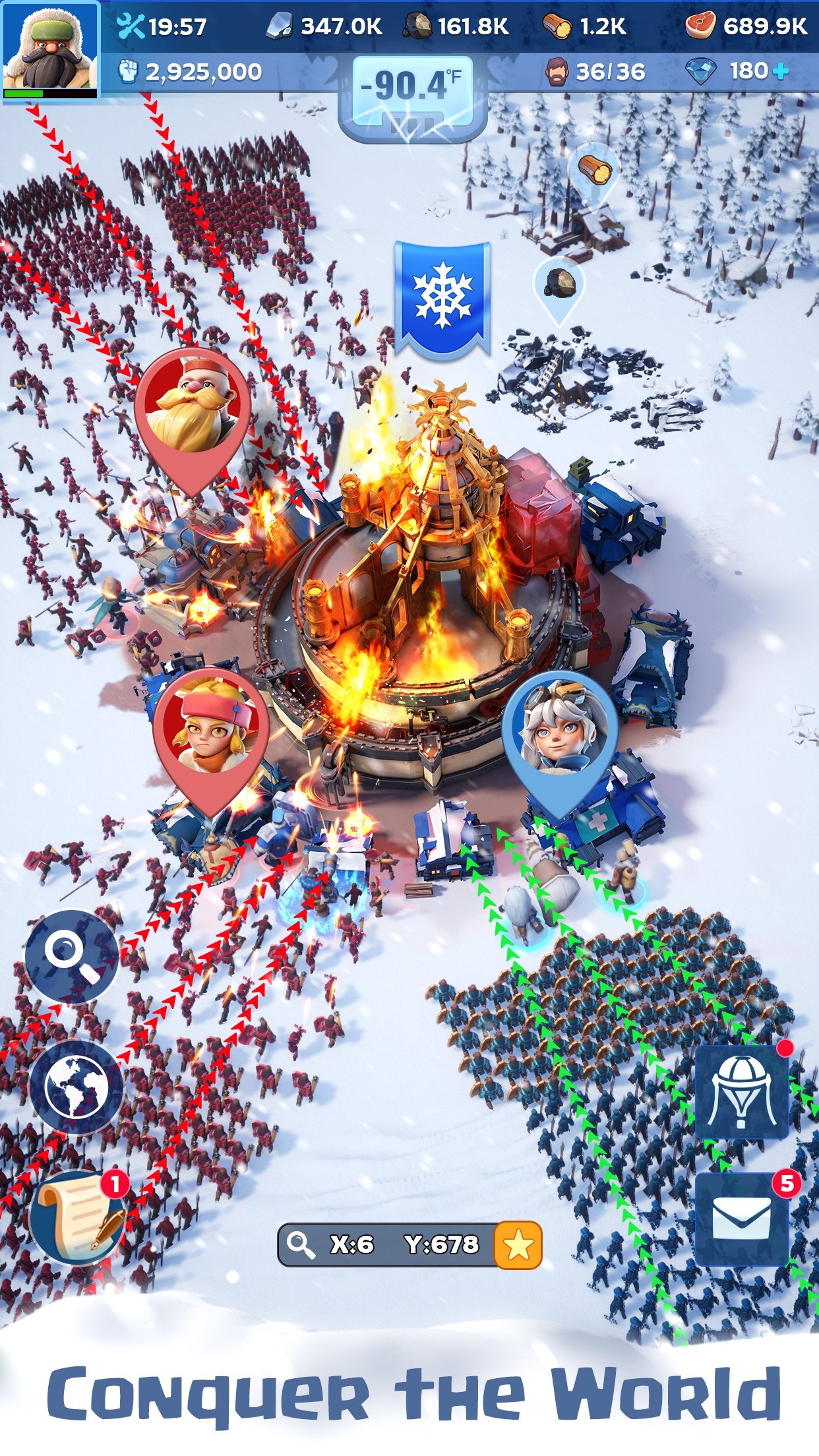 Whiteout Survival alliance battle gameplay